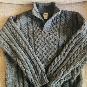 LL Bean Irish wool sweater. Size XL